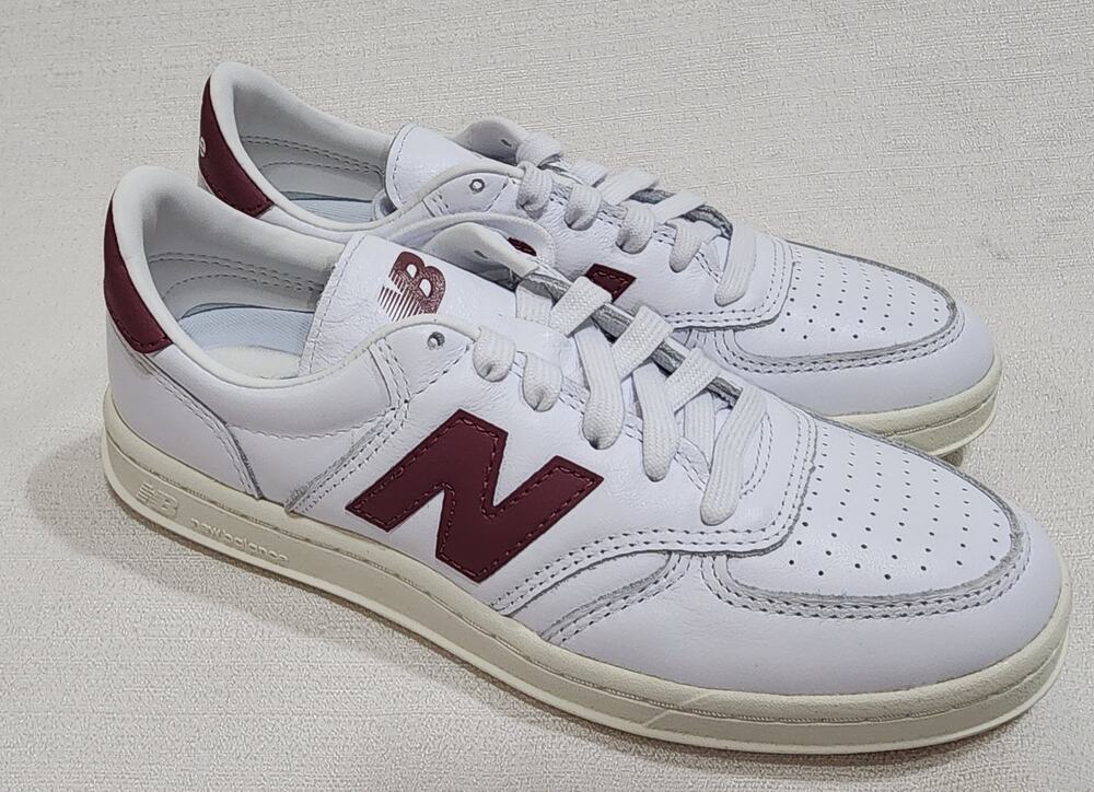 New Balance T500 Athletic Shoe White / Red men's 6.5